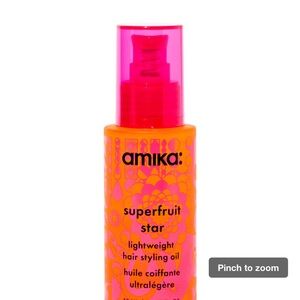 Amika Superfruit Star Hair Oil - Vibrant Pink and Orange